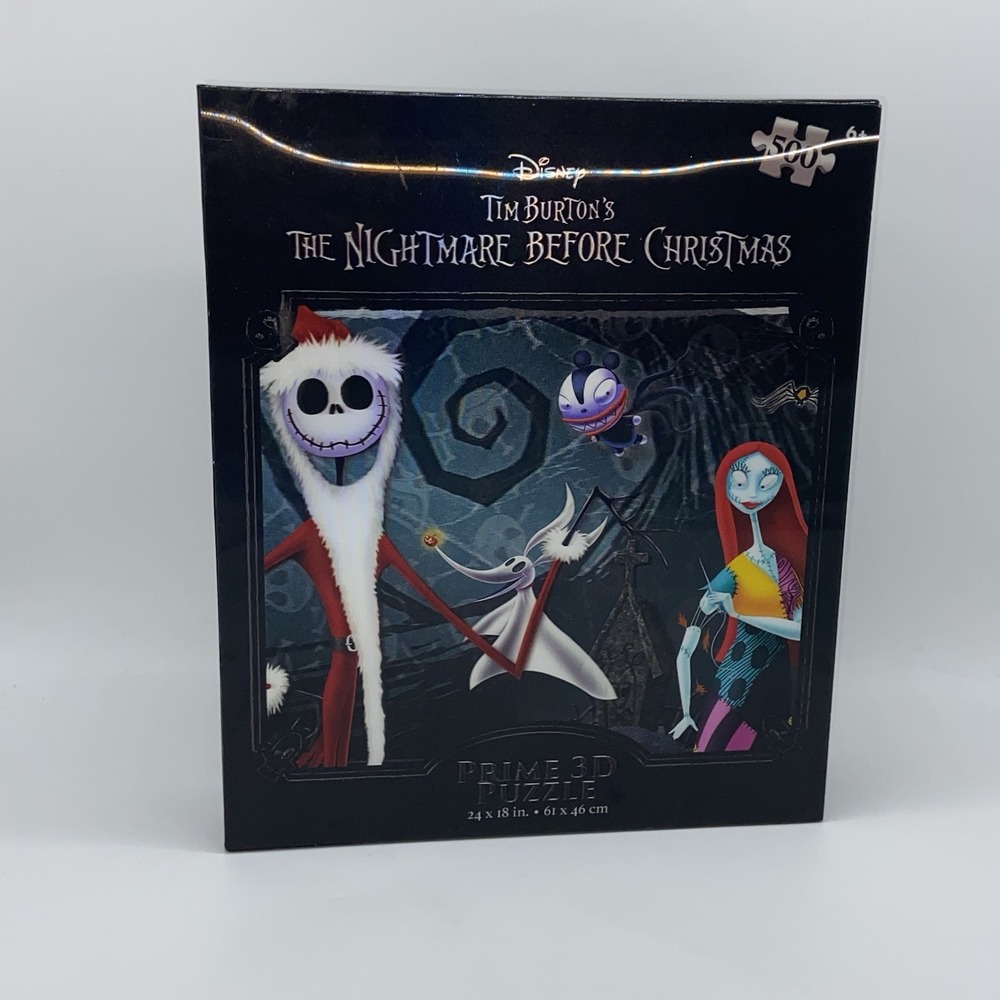 Prime 3D‎ Puzzle Disney The Nightmare Before Christmas 500 Pcs 24"x18" NIB New